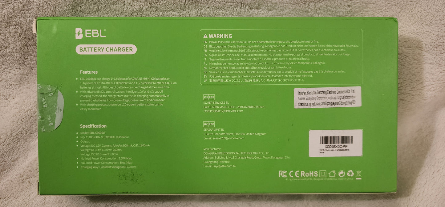 EBL Universal Battery Charger